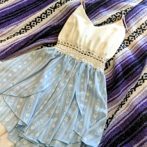 Baby Blue Romper Dress